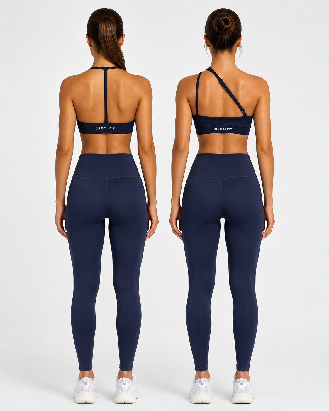 Set Home 1 Leggings + 2 Tops Dark Blue