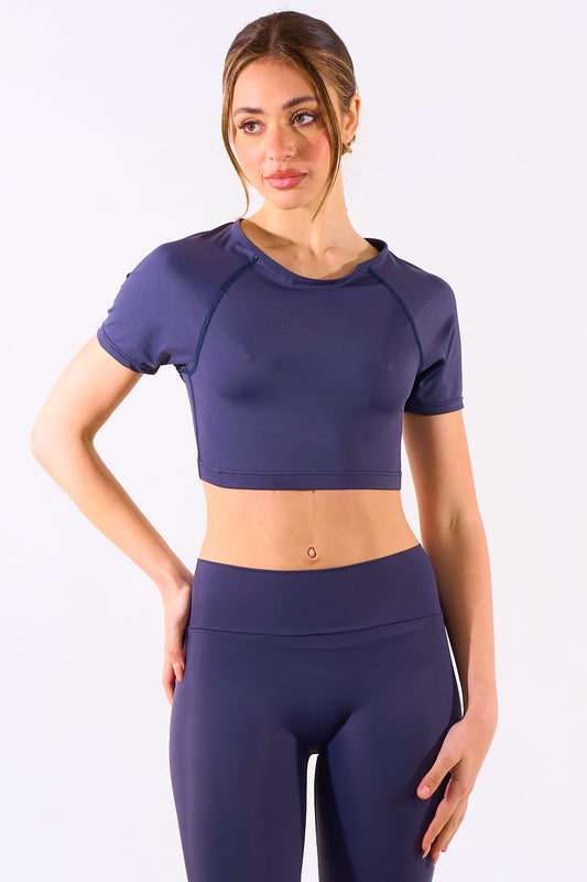 Micro Maglia Powerbust Blu Violato