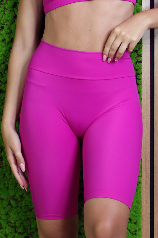 Leggings Push Up Short Lampone